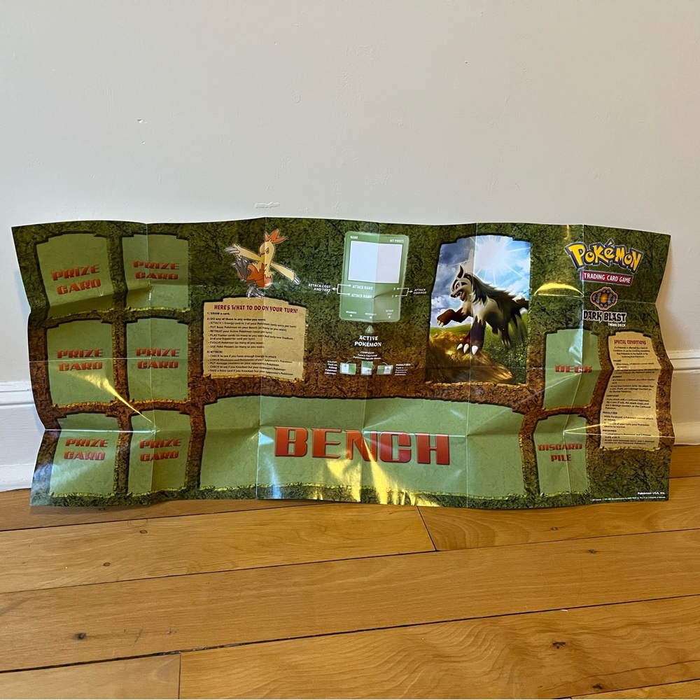 Pokemon TCG Dark Blast Theme Deck Playmat 2007